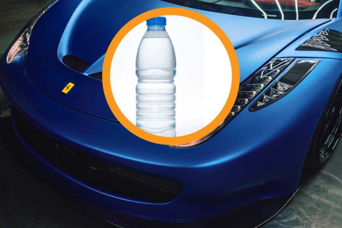 Bottiglia sul cofano dell'auto: cosa può significare se la trovi